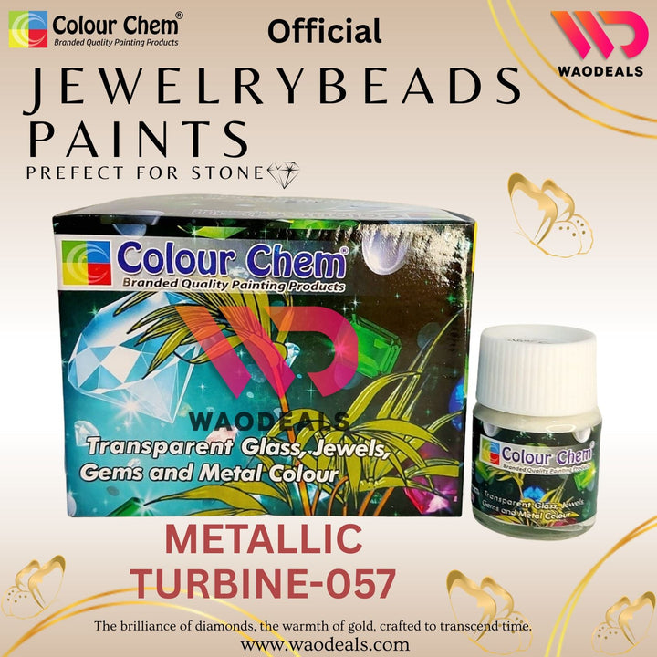 Colour Chem 20ml Transparent Glass Paint – 1Pcs for Kundan Jewellery Beads, Bridal Art & Glass Painting 💎👰‍♀️🖌️🎨 waodeals