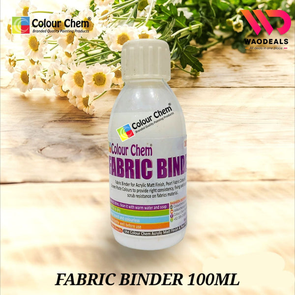 Colour Chem Fabric Binder for All kind of fabric Paints 100ml/50ml WaoDeals