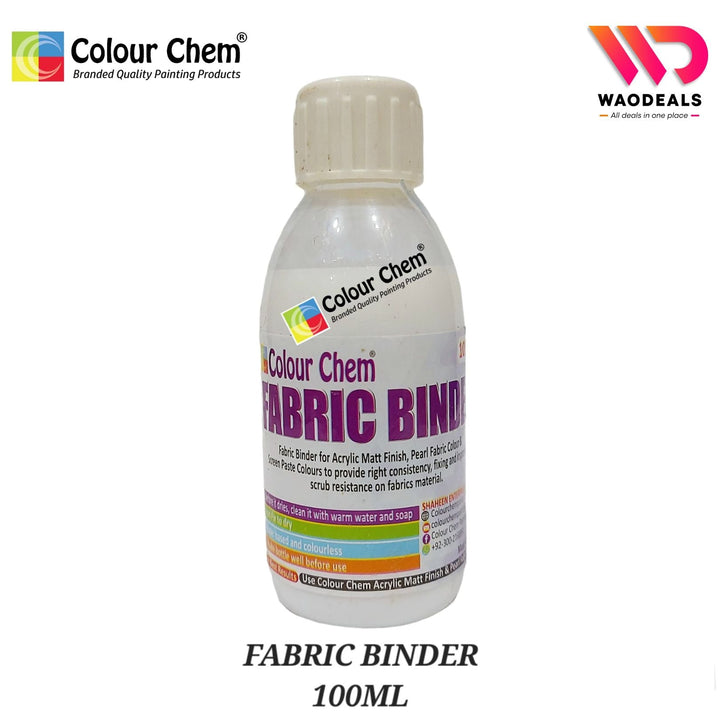 Colour Chem Fabric Binder for All kind of fabric Paints 100ml/50ml WaoDeals