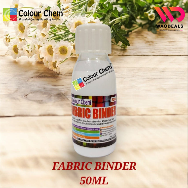 Colour Chem Fabric Binder for All kind of fabric Paints 100ml/50ml WaoDeals