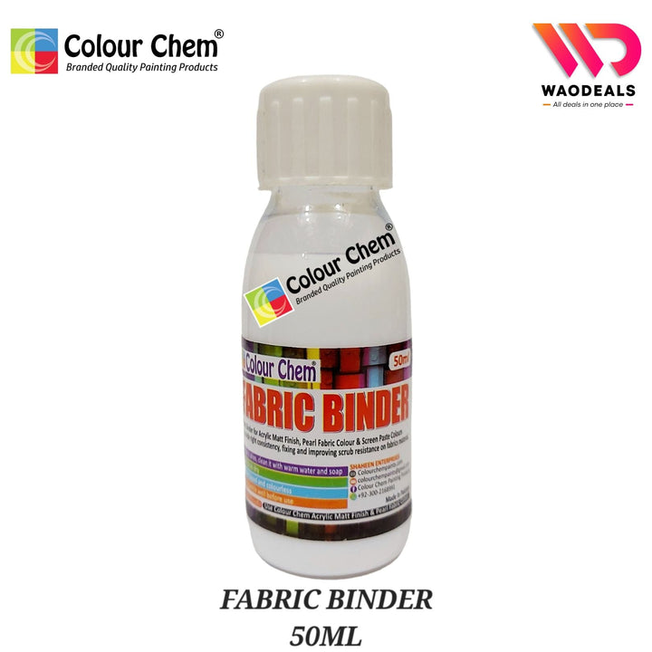 Colour Chem Fabric Binder for All kind of fabric Paints 100ml/50ml WaoDeals