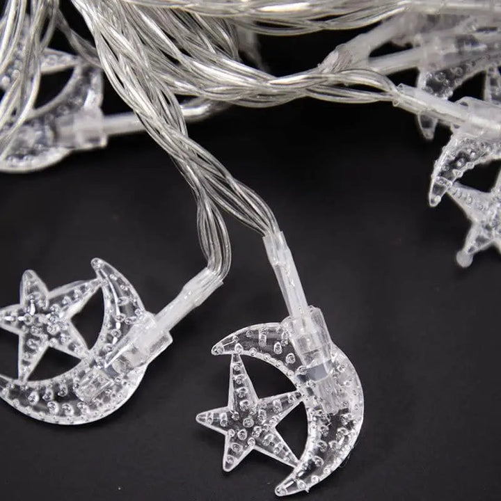 2M 10 LED Ramadan Moon & Star String Lights – Ramadan Kareem & Eid Mub ...