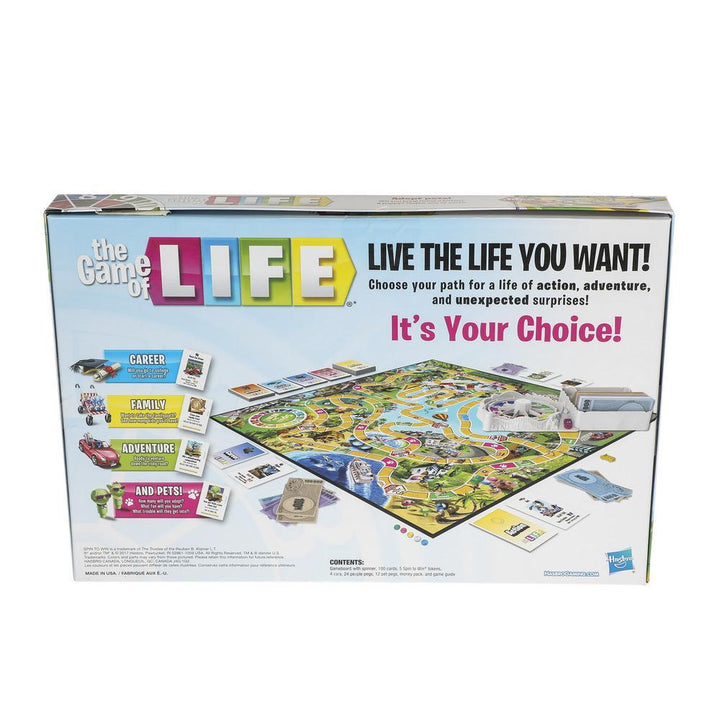 The Game of Life Classic Board Game | Family Strategy Game of Careers &amp; Choices | 2-4 Players Fun for Ages 8+ waodeals