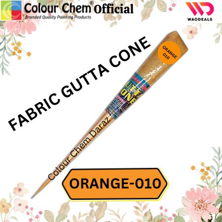 1Pc Colour Chem Fabric Gutta Cone – Premium Outliner for Textile Art on Silk, Cotton, Organza, All Fabrics & More waodeals
