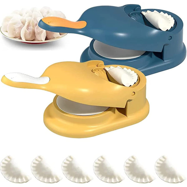 WaoDeals Make Delicious Gujiya, Ghughra, and Momos with this 2-in-1 Maker Machine Momos Maker Machine, Pancake Makers, Dumpling Skin Press Mould for Gujiya Ghughra Momos Making, 2 in 1 Dumpling Maker Mould Machine, Kitchen Dumpling Puri Maker