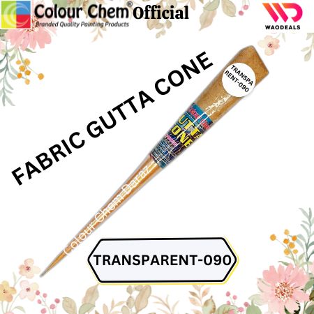 1Pc Colour Chem Fabric Gutta Cone – Premium Outliner for Textile Art on Silk, Cotton, Organza, All Fabrics & More waodeals
