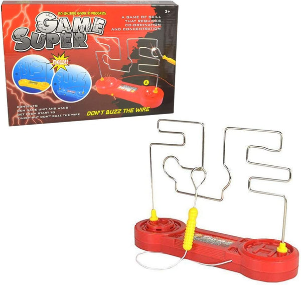 GAME SUPER Don't Buzz the Wire Super Game Set Toys Party Game for Family Kids- Multicolor