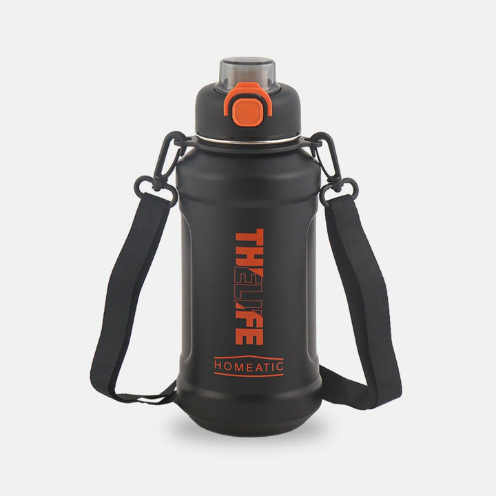 Homeatic Stainless Steel Water Bottle 1000ml – Double Wall Vacuum Insulated Sports & Travel Flask with Leak-Proof Lid 🚰 waodeals