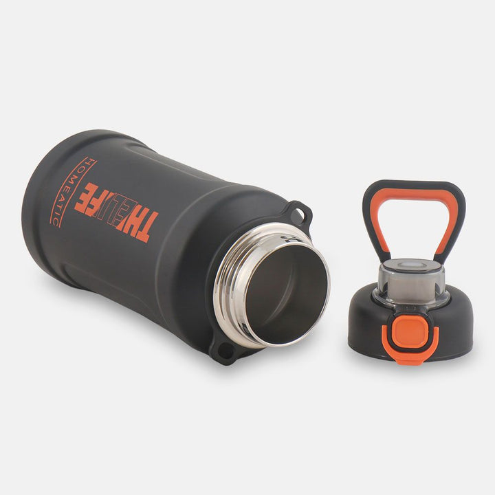 Homeatic Stainless Steel Water Bottle 1000ml – Double Wall Vacuum Insulated Sports & Travel Flask with Leak-Proof Lid 🚰 waodeals