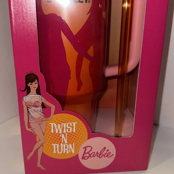 💖 Stanley Quencher H2.O FlowState™ 40oz – Barbie 60s Twist & Turn Edition 💦✨ waodeals