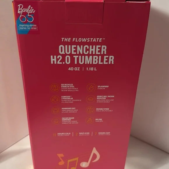 💖 Stanley Quencher H2.O FlowState™ 40oz – Barbie 60s Twist & Turn Edition 💦✨ waodeals