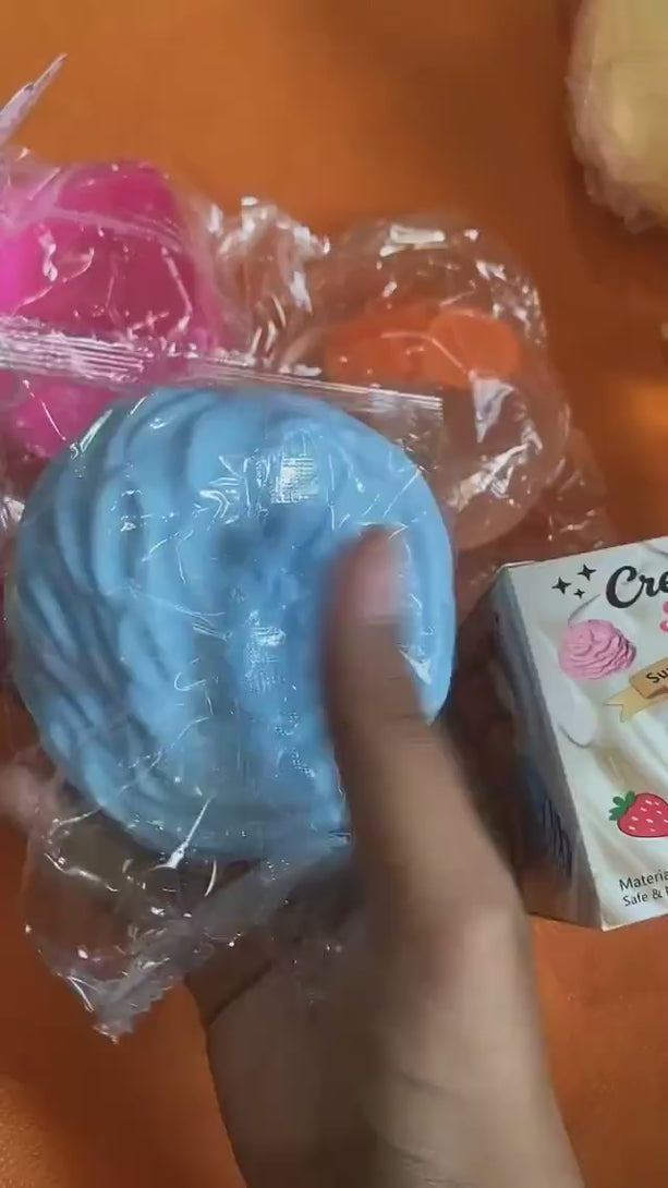 Cream Roll Squishy Toy | Slow-Rise Stress Relief Squeeze-