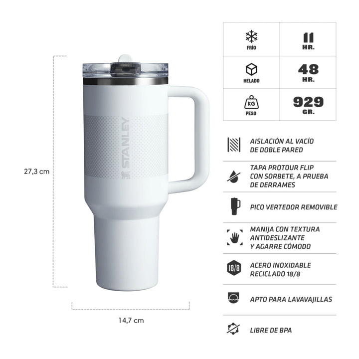 Stanley Quencher ProTour Flip Straw Tumbler 40oz Frost Fade | Original Dubai Import waodeals