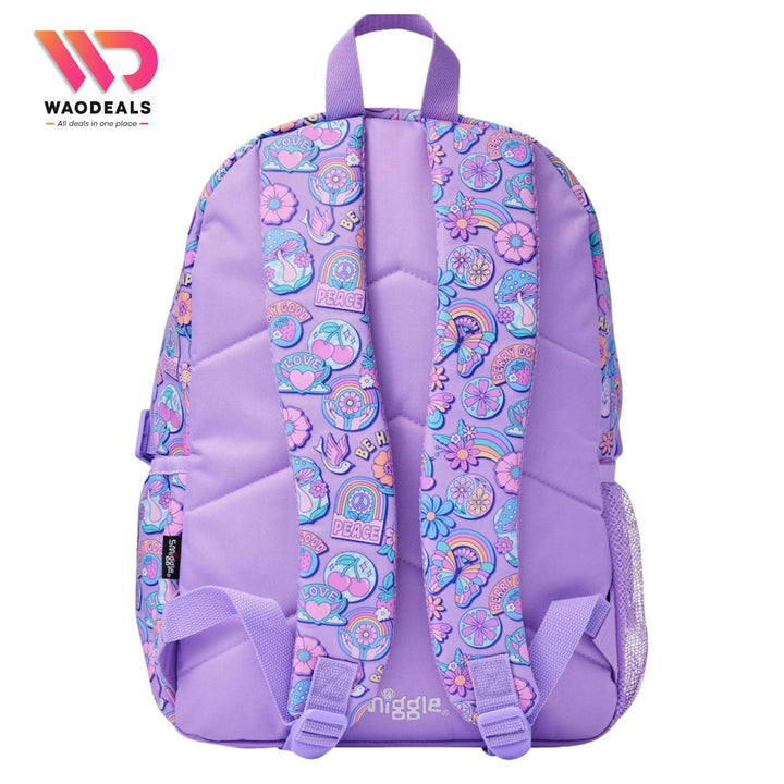 🦋 Original Smiggle 17 Inch Butterfly School Bag | Purple Girls Backpack | Smiggle Fun Fair Bagpack for Girls 🎒✨ waodeals