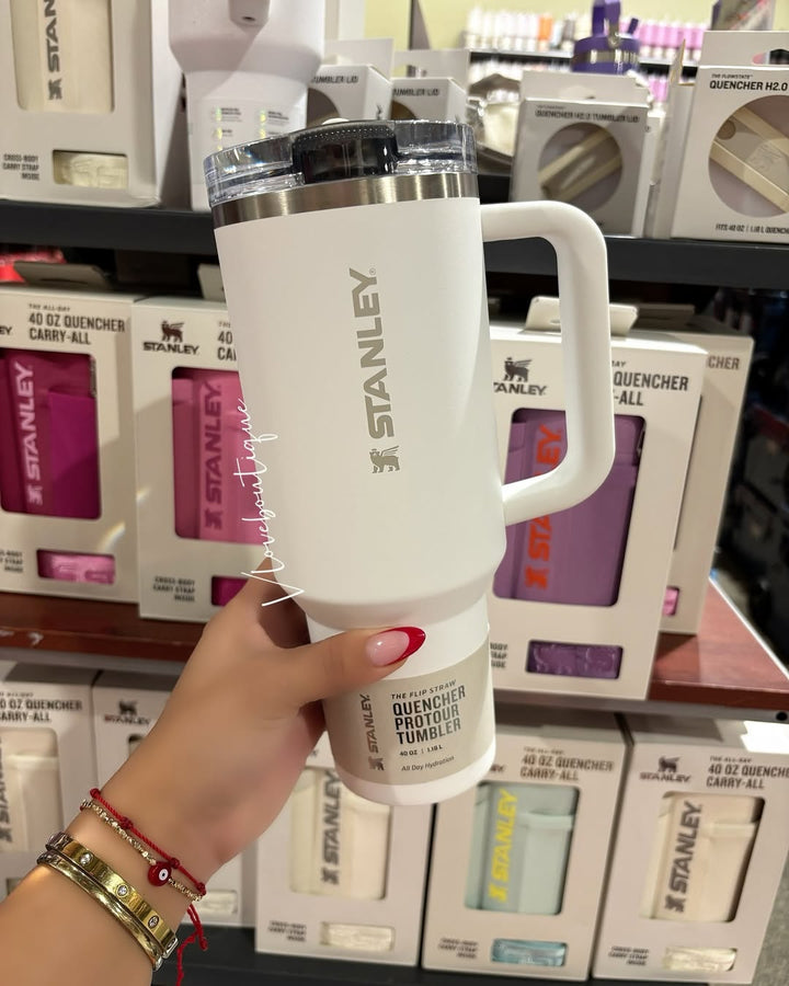 🤍 Stanley Quencher ProTour Flip Straw Tumbler 40oz – White 💧✨ waodeals