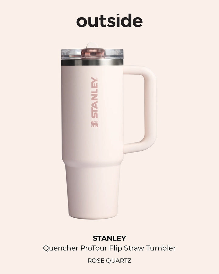 🤍 Stanley Quencher ProTour Flip Straw Tumbler 40oz – Leakproof Cream 🧊✨ WaoDeals