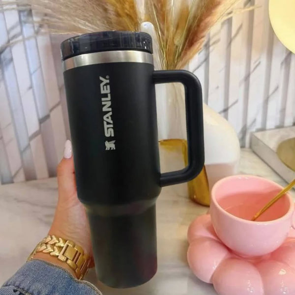🖤 Stanley Quencher ProTour Flip Straw Tumbler 40oz – Leakproof Black waodeals