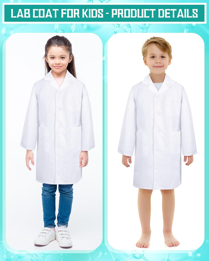 ⚪ All Sizes White Lab Coats | Professional Laboratory Coat | Doctor, Scientist & Kids 👨‍⚕️👩‍🔬 waodeals