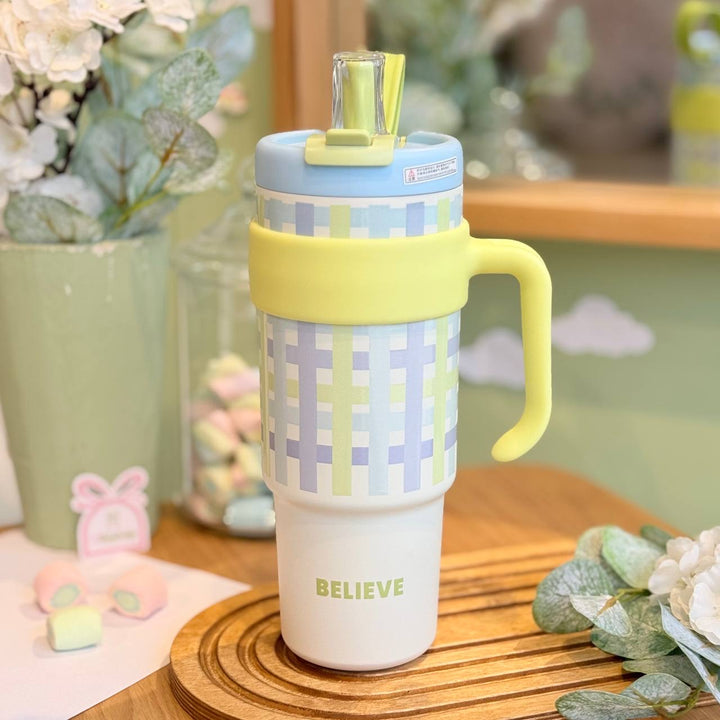 waodeals-1 40oz Tumbler with Handle Lid Straw