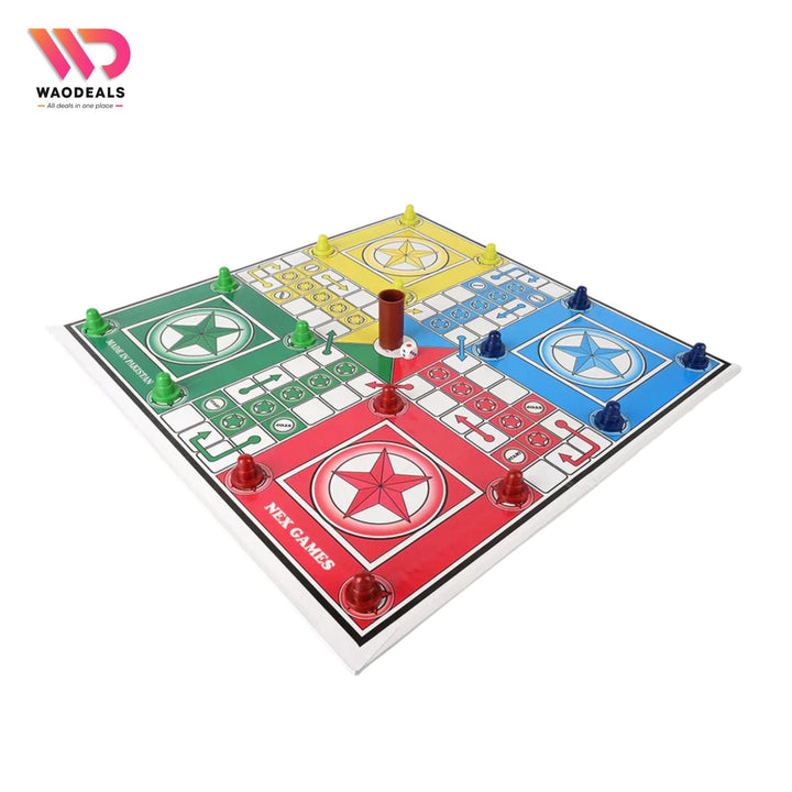 🎲 Classic 18" Ludo Board Game | Family Fun | 2–4 Players | Travel & Home Entertainment 🎯✨ waodeals