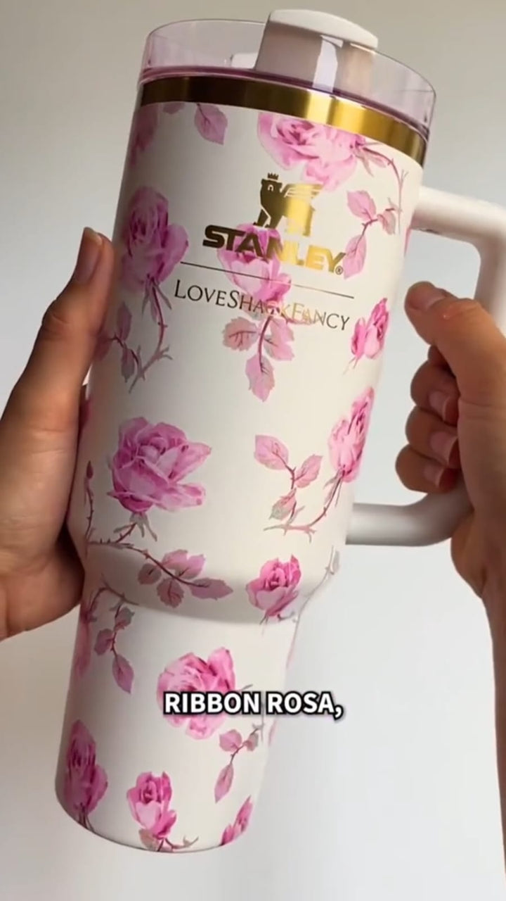 waodeals-The Stanley X LoveShackFancy Quencher Tumbler 40oz - Original Tumbler-waodeals